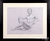 John Kelley chalk male nude
