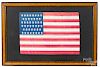 Framed American flag