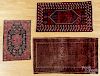 Two Shiraz carpets, together with a Hamadan