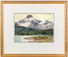 Frank J. Egginton watercolor of Banff Canada