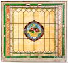 Leaded stained glass window