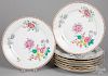 Eight Tiffany & Co. private stock Chinese plates