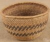 Havasupai, Arizona basketry bowl, mid 20th c., wi