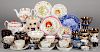 Miscellaneous group of porcelain, redware, etc.