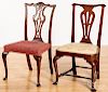 Two Queen Anne dining chairs