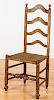 Delaware Valley painted ladderback side chair