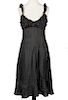 Celine Little Black Dress Silk Size 38