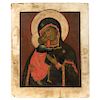 OUR LADY OF VLADIMIR, RUSSIA, CA. 1900. Icon. Oil on wood with gold detailing.