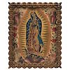 VIRGIN OF GUADALUPE. MEXICO, CA. 1900. Oil on cloth.