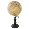 JOSEPH FOREST (1865 - ?). GLOBE. FRANCE, 19TH CENTURY. Chromolithographies on paper on wood.