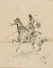 Walter Nettleton, Untitled (Indian on Horseback)