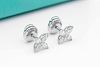 Tiffany & Co 0.74ct Diamond Platinum Earrings