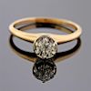 Antique 14K Gold Diamond Engagement Ring