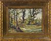 Oil on board landscape, 20th c., signed Forgy,