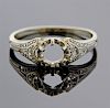 Art Deco 18K Gold Diamond Ring Setting