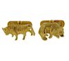18k Gold Bull and Bear Stockbroker Cufflinks