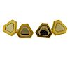 Classic Triangles Marina B 18k Gold Cufflinks