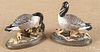 Pair of Boehm porcelain Canada geese, 7'' h. and 4