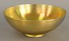 Steuben Aurene Bowl, iridescent gold gold and blue, marked aurene 2852 on bottom, polished pontil. diameter 10 inches, height 4 inches.
