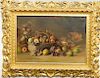 Charles Ethan Porter (1847 - 1923), still life, basket of fruit, oil on canvas, signed lower right, C.E. Porter, 20" x 29".