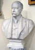 Carved Marble Bust of William Walls Sherman, on square base signed WM. Couper New York marked on back William Wall Sherman 1912, reportedly formally p