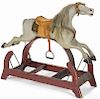 Carved and painted hobby horse, 19th c.