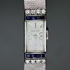 TIFFANY & CO. Vintage Diamond Blue Sapphire White Gold Watch 1960s