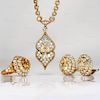 VAN CLEEF & ARPELS Lucille Ball's 18k Yellow Gold Jewelry Set