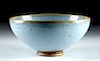 Rare Chinese Song Dynasty Blue Glazed Bowl w/ TL
