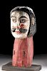 Early 20th C. Mexican Folk Art Wood Carving of a Dandy
