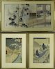 Group of 3 Japanese Woodblock Prints.