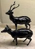 Pair of Bronze Deer, Japan, Meiji Period