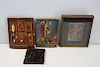 Grouping Of 4  Antique Russian / Greek Icons .