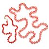 Group of Coral Necklaces