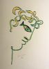 Crayon Drawing, Orpheus, After Jean Cocteau (1889-1963)