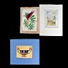 3 Old Master Hand Painted 17C Drawings