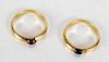 Two 18K Yellow Gold Rings 5.8 DWT