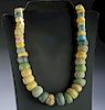 12th C. Javanese Majapahit Glass Bead Necklace
