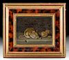 Framed William Richards Painting - Mouse with Walnuts