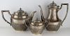 STERLING. 3 Pc. Fisher Sterling Tea Service.