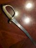 OLD French Infantry Sword with brass grip and D Guard, 28" total