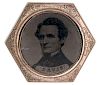 Jefferson Davis, Rare Ferrotype Badge 