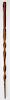 Carved Walking Stick IOOF W/Heart In Hand
