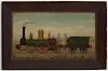 Folk Art Train Painting -1840