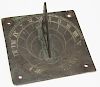 Early Engraved Brass Sundial