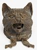 Austrian Bronze Cat Inkwell