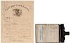 Lieut. M.C. Foote, 44th New York Volunteers, POW, Civil War Correspondence, Including 1864 Diary with Hand-Drawn Escape Map of Winyah Bay, Plus 
