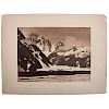 Albumen Photograph of Alpine View Featuring Finsteraarhorn, by Bisson Bros., Ca 1860s 