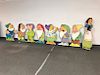 1937 SNOW WHITE SEVEN DWARVES Theater CARDBOARD CUT OUTS Licensed Old King Cole