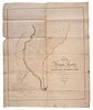 Map of the Bounty Lands in Illinois Territory by John Gardiner, Signed by Gardiner 